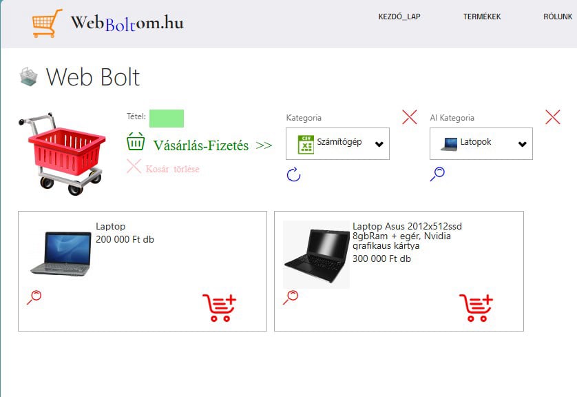 Web shop